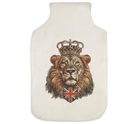 Azeeda 'British King Lion ' Hot Water Bottle Cover (HW00050955)