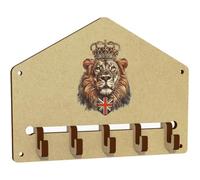 Azeeda 'British King Lion ' Wall Mounted Key Hooks/Holder (WH00102860)