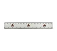 Azeeda 'British Lion Led By Donkeys' 30cm (12 Inch) White Plastic Ruler (RL00113224)