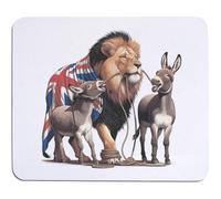 Azeeda 'British Lion Led By Donkeys' Mouse Mat/Desk Pad (MO00046898)