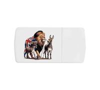 Azeeda 'British Lion Led By Donkeys' Pill Box with Tablet Splitter (PI00043842)