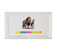 Azeeda 'British Lion Led By Donkeys' Sticky Note Ruler Pad (ST00047678)