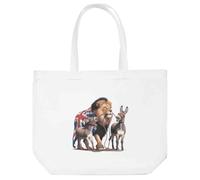 Azeeda 'British Lion Led By Donkeys' Tote Shopping Bag For Life (BG00092039)