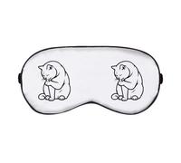 Azeeda 'British Shorthair Cat Licking Paw' Sleep/Travel Eye Mask (EY00032542)