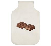Azeeda 'Broken Chocolate Bar' Hot Water Bottle Cover (HW00049614)