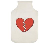 Azeeda 'Broken Heart' Hot Water Bottle Cover (HW00044102)