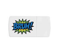 Azeeda 'Bruh! Word' Pill Box with Tablet Splitter (PI00038101)