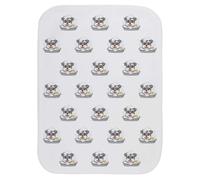 Azeeda 'Bubble Bath Schnauzer' Baby Burp Cloth (BC00043826)