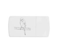 Azeeda 'Budgie on a Perch' Pill Box with Tablet Splitter (PI00038471)