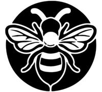 Azeeda 'Bumble Bee Motif' Reusable Stencil - Durable Decorative Template for Painting and Spraying on Walls, Tiles, Wood, Fabric & Craft Projects - M (A5) (WS00061710)