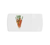 Azeeda 'Bunch of Carrots' Pill Box with Tablet Splitter (PI00041657)