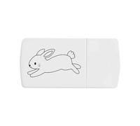 Azeeda 'Bunny Outline' Pill Box with Tablet Splitter (PI00040306)