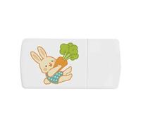 Azeeda 'Bunny with Carrot' Pill Box with Splitter (PI00045878)