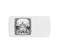 Azeeda 'Burning Campfire' Pill Box with Tablet Splitter (PI00042689)