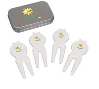 Azeeda 'Busy Buzzing Bee' Golf Divot Tool/Repair Fork Gift Set (GO00098841)