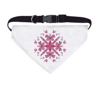 Azeeda 'Butterfly Mandala' Pet Bandana - White, L (PD00088138)
