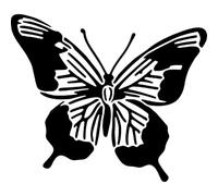 Azeeda 'Butterfly' Reusable Stencil - Durable Decorative Template for Painting and Spraying on Walls, Tiles, Wood, Fabric & Craft Projects - S (A6) (WS00067506)