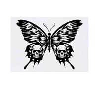 Azeeda 'Butterfly & Skull Wings' Temporary Tattoo - A6 (TO00076151)