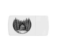 Azeeda 'Cabin in Woods' Pill Box with Tablet Splitter (PI00038462)