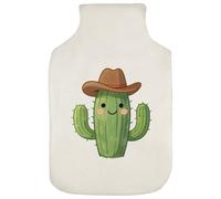 Azeeda 'Cactus Wearing Cowboy Hat' Hot Water Bottle Cover (HW00047801)