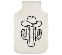 Azeeda 'Cactus with Cowboy Hat' Hot Water Bottle Cover (HW00047802)