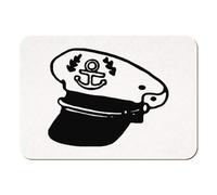 Azeeda 'Captain's Hat' Rectangular Fridge Magnet - Decorative Refrigerator & Whiteboard Magnet for Home, Kitchen or Office - 70mm x 49mm (FM00042635)
