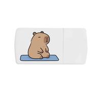 Azeeda 'Capybara on Yoga Mat' Pill Box with Splitter (PI00043022)