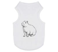 Azeeda 'Capybara Sitting' Pet Dog/Cat T-Shirt, L (PT00156115)