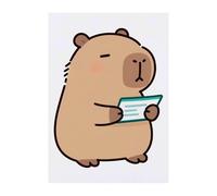 Azeeda 'Capybara & Travel Ticket' Temporary Tattoo - A6 (TO00101231)