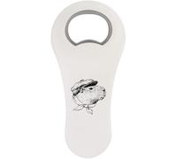 Azeeda 'Capybara Wearing a Flat Cap' Bottle Opener Fridge Magnet (BO00101566)