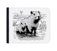 Azeeda 'Capybaras in the River' Slim Wallet/Cardholder (WL00020228)