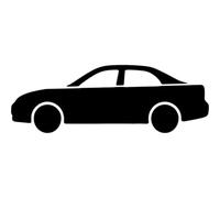 Azeeda 'Car Silhouette' Reusable Stencil - Durable Decorative Template for Painting and Spraying on Walls, Tiles, Wood, Fabric & Craft Projects - L (A4) (WS00063281)