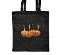 Azeeda 'Caramel Apples' Shopping Tote Bag - Black (ZB00036099)