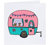 Azeeda 'Caravan Fun' Blank Greeting Card (GC00077185)