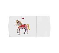 Azeeda 'Carousel Horse' Pill Box with Tablet Splitter (PI00043065)