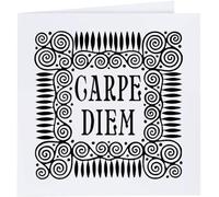 Azeeda 'Carpe Diem Motif' Blank Greeting Card (GC00094367)