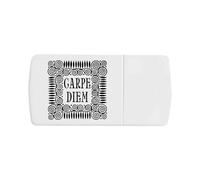 Azeeda 'Carpe Diem Motif' Pill Box with Tablet Splitter (PI00043759)