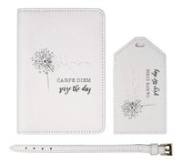 Azeeda 'Carpe Diem: Seize The Day' Passport Cover & Luggage Tag Travel Set (PA00034412)