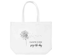 Azeeda 'Carpe Diem: Seize The Day' Tote Shopping Bag For Life (BG00082696)