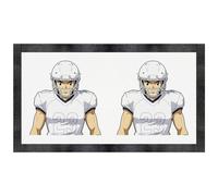Azeeda 'Cartoon American Football Player' Pet Feeding Mat (PM00035218)