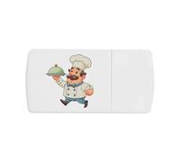 Azeeda 'Cartoon Chef' Pill Box with Tablet Splitter (PI00040168)