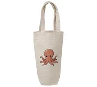 Azeeda 'Cartoon Octopus' Cotton Wine Bottle Gift/Travel Bag (BL00047536)