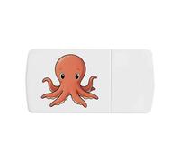 Azeeda 'Cartoon Octopus' Pill Box with Tablet Splitter (PI00040953)