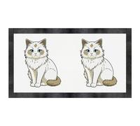 Azeeda 'Cartoon Ragdoll Cat' Pet Feeding Mat (PM00036328)