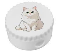 Azeeda 'Cartoon Turkish Angora Cat' Compact Pencil Sharpener (PS00054160)