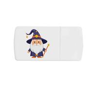 Azeeda 'Cartoon Wizard' Pill Box with Tablet Splitter (PI00040957)