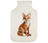 Azeeda 'Carved Fox' Hot Water Bottle Cover (HW00049269)