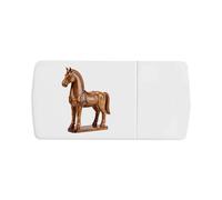 Azeeda 'Carved Horse' Pill Box with Tablet Splitter (PI00042758)