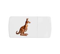 Azeeda 'Carved Kangaroo' Pill Box with Tablet Splitter (PI00042780)