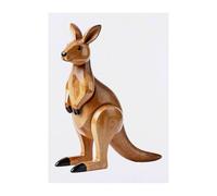 Azeeda 'Carved Kangaroo' Temporary Tattoo - Water Resistant, Skin-Safe, Non-Toxic Transfer (TO00101185)